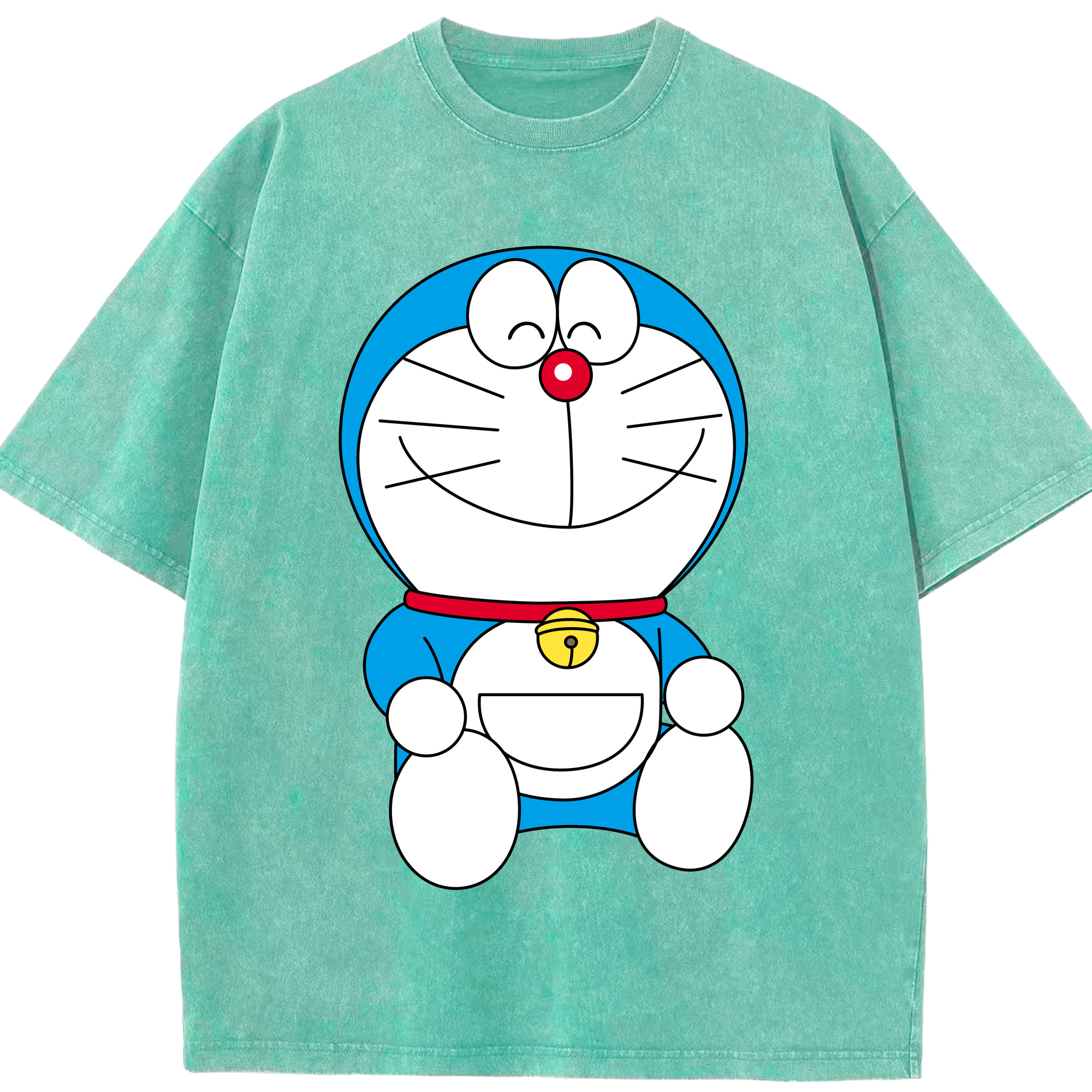 （画像用） ドラえもん Doraemon 綿100% ヴィンテージ風 半袖Tシャツ（フロントプリント）
